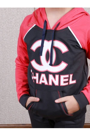 طقم بلوفر بقبعة مع بنطلون طويل