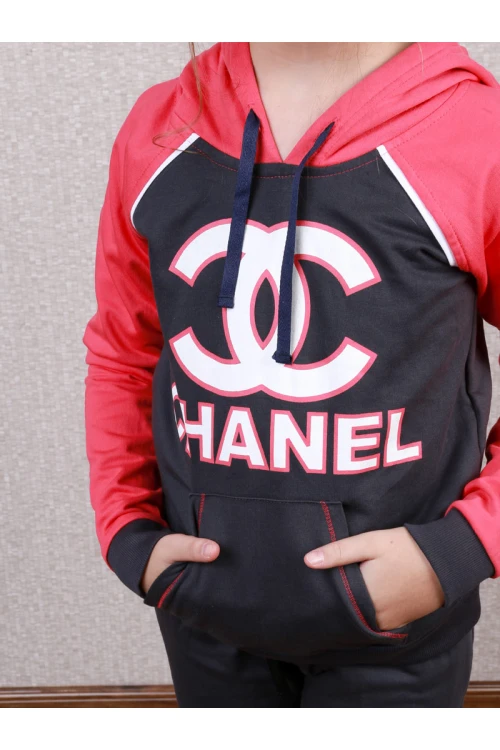 طقم بلوفر بقبعة مع بنطلون طويل