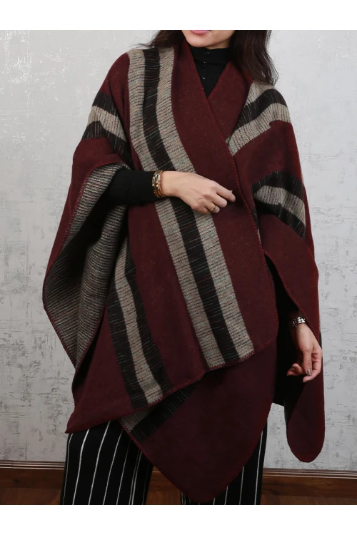 شال شتوي مخطط طويل