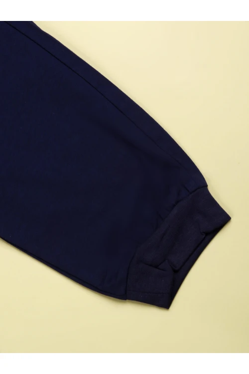 طقم بنطلون بخصر مطاطي مع بلوزة بأكمام قصيرة