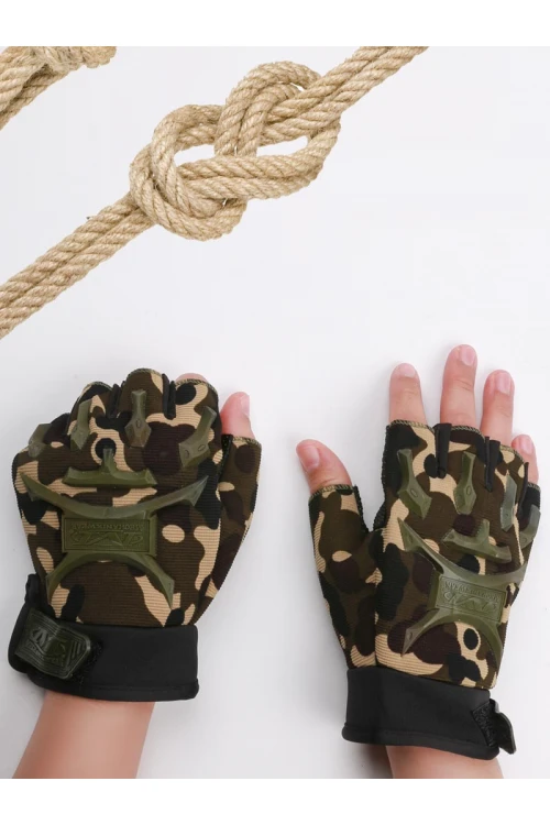 قفازات بارزة الملمس بطبعات