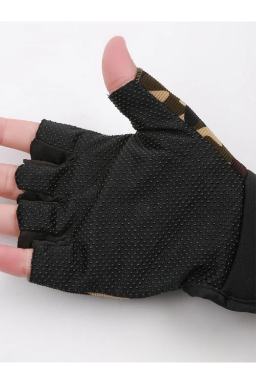 قفازات بارزة الملمس بطبعات