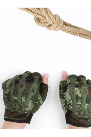 قفازات بارزة الملمس بشريط إغلاق