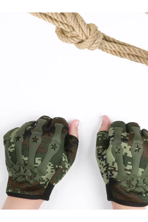 قفازات بارزة الملمس بشريط إغلاق