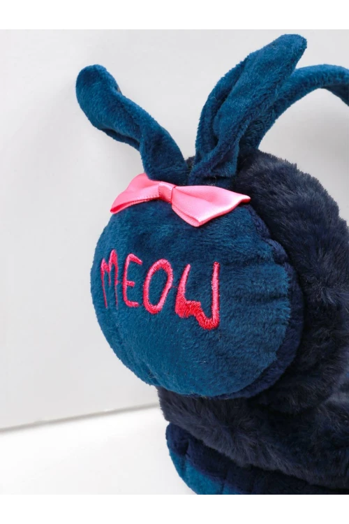 غطاء أذن مع شال بطبعات كتابة