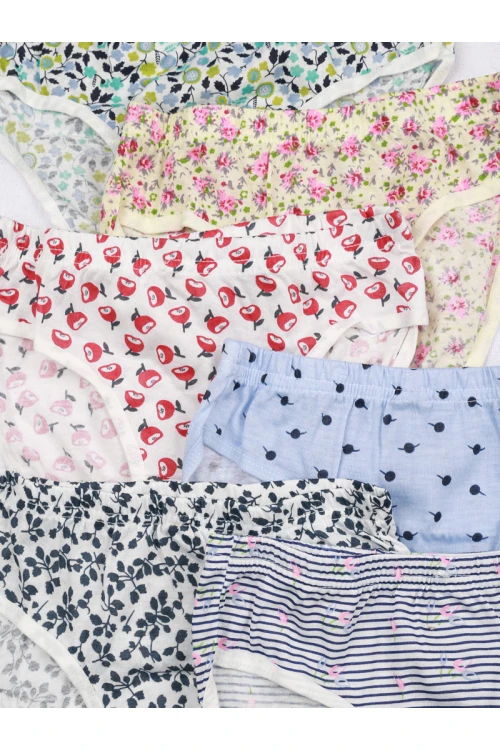 طقم سروايل داخلية مزخرفه - 6 قطع