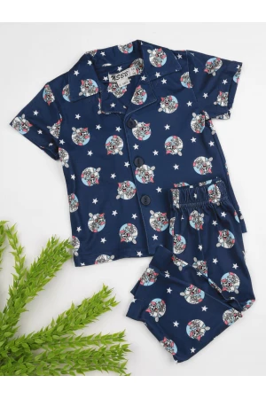 بيجاما بأزرار و طبعات توم و جيري