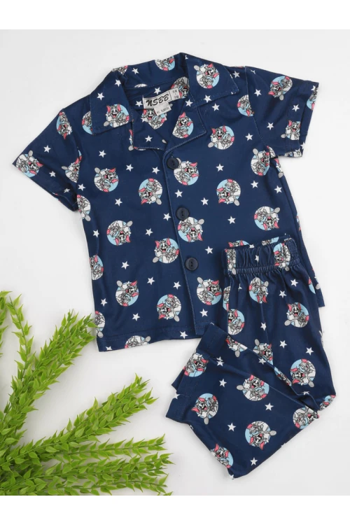 بيجاما بأزرار و طبعات توم و جيري