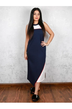 قميص ميدي دون أكمام متعدد الالوان