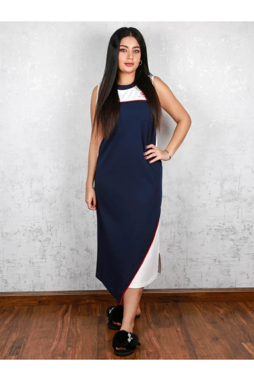 قميص ميدي دون أكمام متعدد الالوان