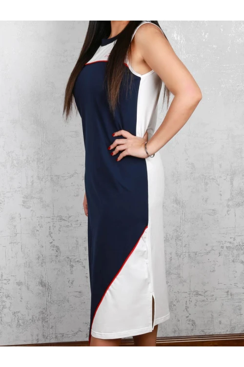 قميص ميدي دون أكمام متعدد الالوان