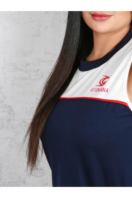 قميص ميدي دون أكمام متعدد الالوان