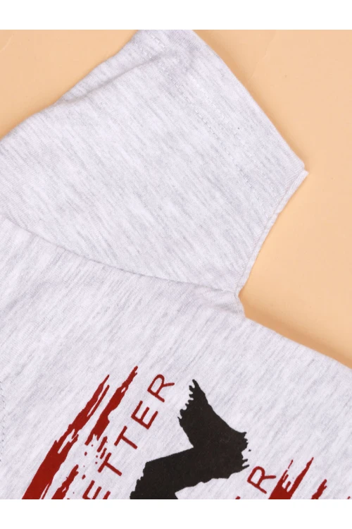 طقم بنطلون رياضي مع تيشيرت بأكمام قصيرة