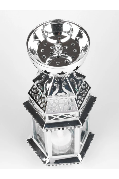 فانوس ميتاليك بتصميم زجاج