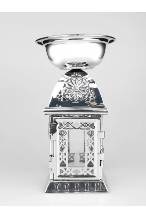 فانوس مربع بتصميم زجاج