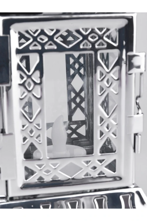 فانوس مربع بتصميم زجاج