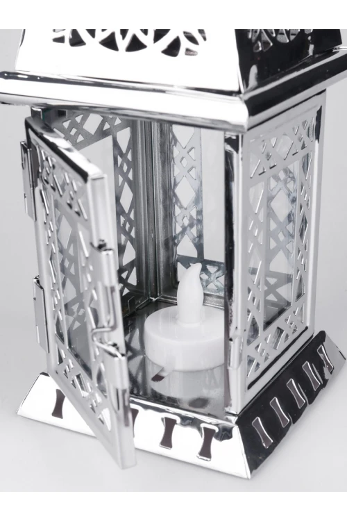 فانوس مربع بتصميم زجاج