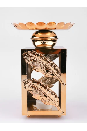 فانوس مربع بتصاميم ورق شجر