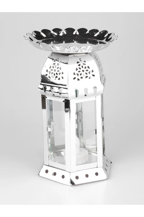 فانوس زجاج بتصاميم مفرغة