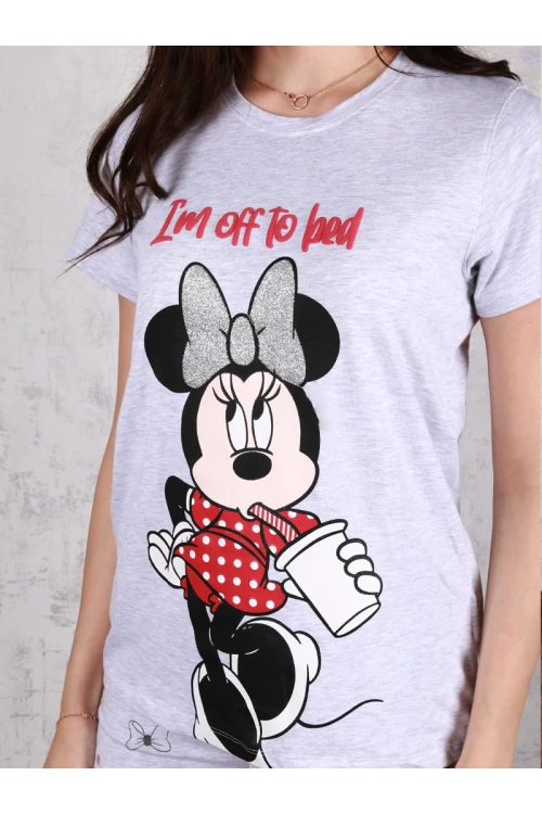 بيجاما بنطلون بأطراف مطاطية مع تيشيرت ميكي ماوس