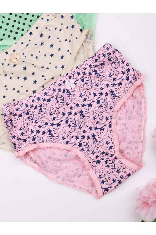 طقم سروايل داخلية مزخرفه - 3 قطع