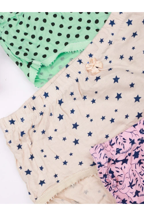 طقم سروايل داخلية مزخرفه - 3 قطع