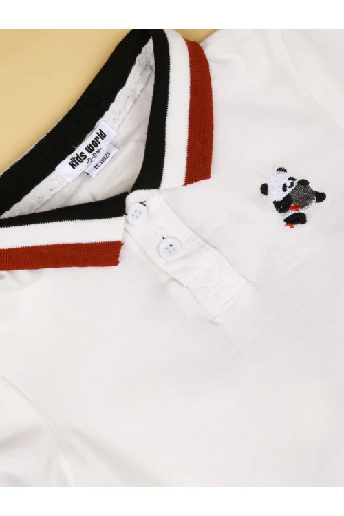 طقم بنطلون كاجوال مع تيشيرت بأكمام قصيرة