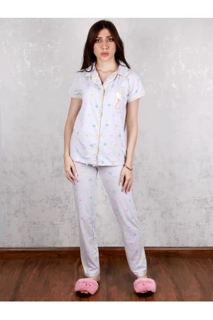 بيجاما بطبعات منقطة