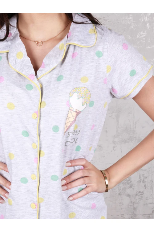 بيجاما بطبعات منقطة