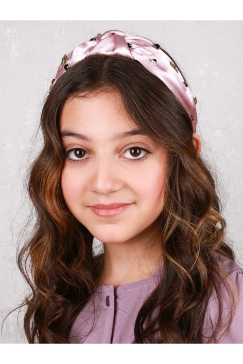 شريطة شعر ساتان معقودة