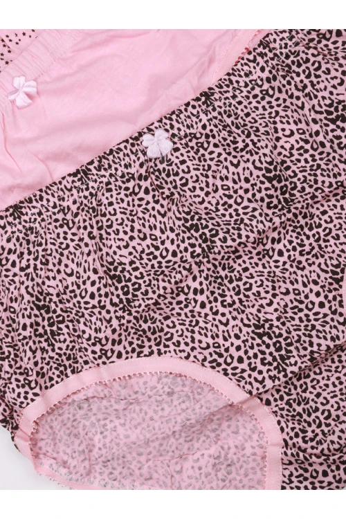 طقم سراويل داخلية سادة مع مزخرف - 3 قطع