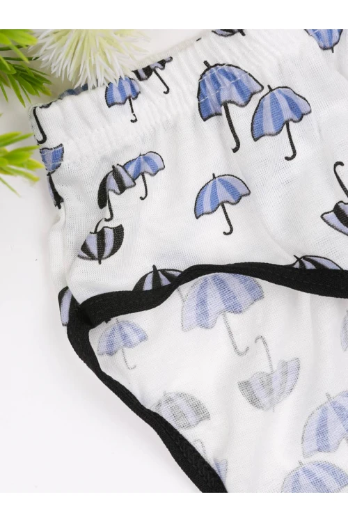 طقم سراويل داخلية بطبعات - 3قطع