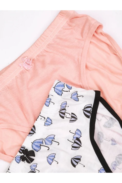 طقم سراويل داخلية بطبعات - 3قطع