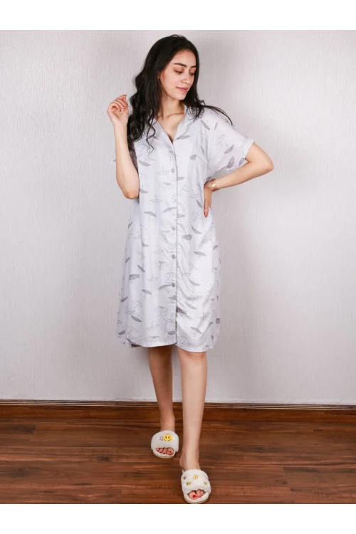 قميص بأزرار إغلاق و أكمام قصيرة