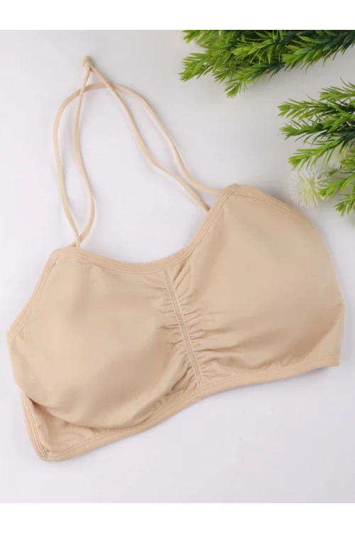 صدرية سبورت سادة بحمالات نحيفة