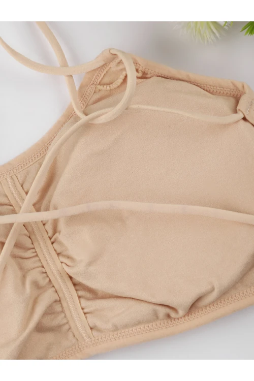 صدرية سبورت سادة بحمالات نحيفة