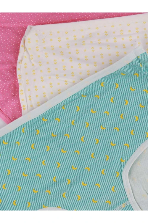 طقم سراويل داخلية مزخرف - 3 قطع