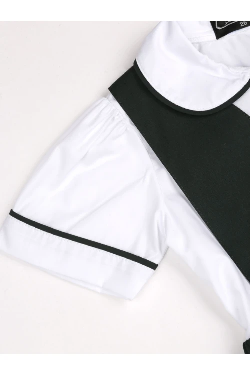 مريول روضة بأكمام قصيرة - قطعتين