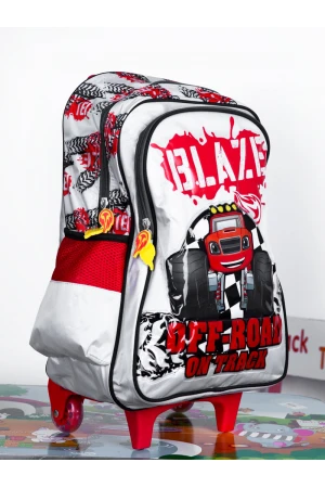 شنطة عجلات بسحاب إغلاق وطبعات (صغير)