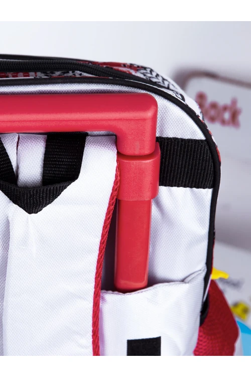 شنطة عجلات بسحاب إغلاق وطبعات (صغير)