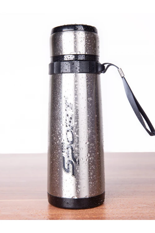 قارورة مياه ستانليس ستيل بمقبض600 مل