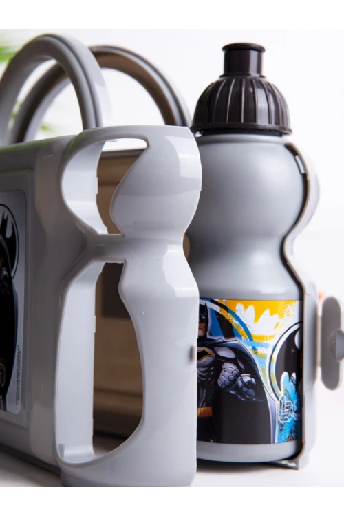 طقم صندوق غداء مع قارورة ماء بطبعات بات مات