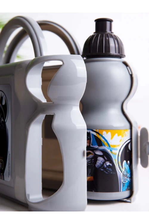 طقم صندوق غداء مع قارورة ماء بطبعات بات مات