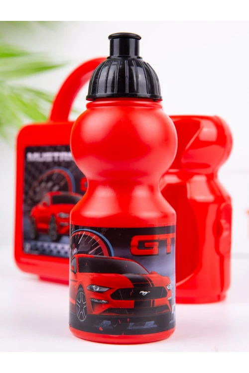 طقم لانش بوكس بمقبض علوي مع قارورة ماء