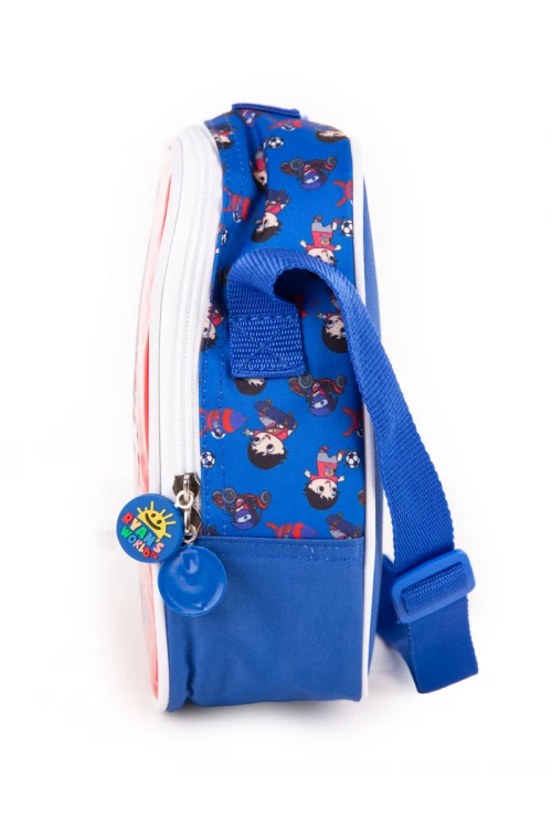 شنطة ظهر مدرسية مع عجلات وسحاب إغلاق - 5 قطع