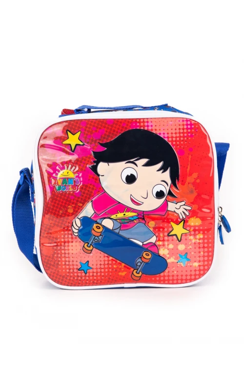 شنطة ظهر مدرسية مع عجلات وسحاب إغلاق - 5 قطع