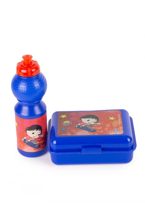 شنطة ظهر مدرسية مع عجلات وسحاب إغلاق - 5 قطع