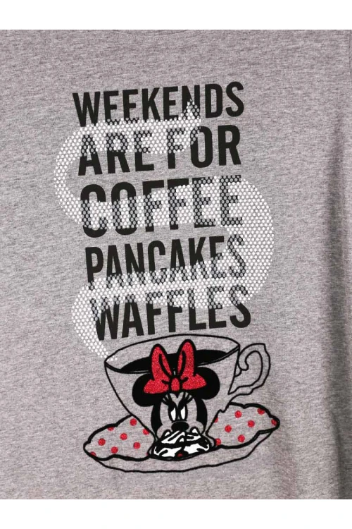 قميص نسائي قصير بطبعات كتابة