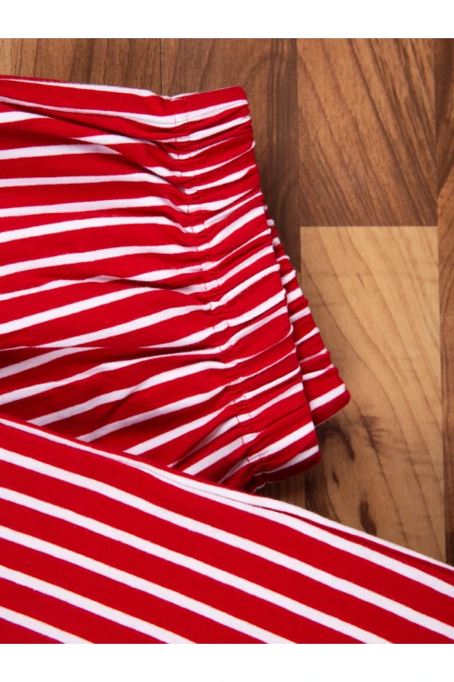 بيجاما بنطلون مقلم مع تيشيرت بطبعات ميكي ماوس