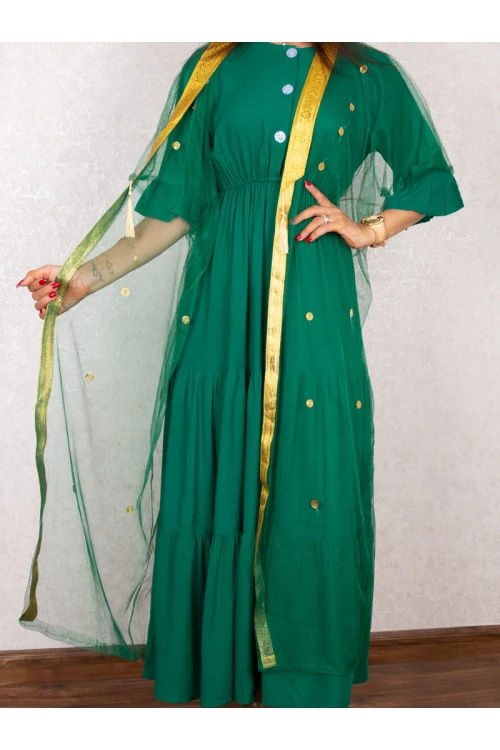 مشلح تل مزين بأكمام قصيرة